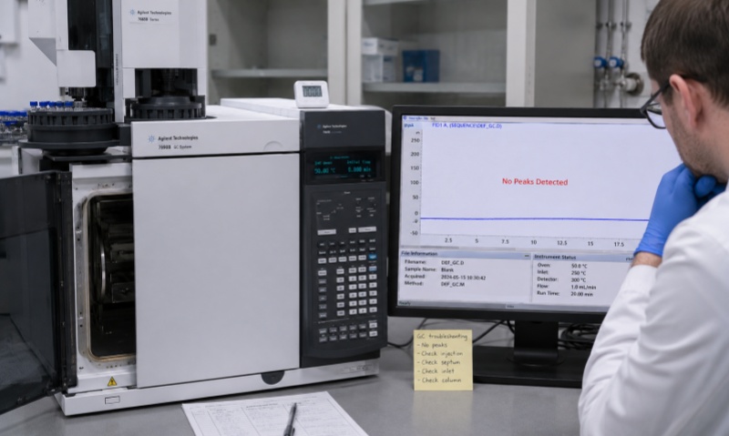 Fault Analysis and Troubleshooting of No Peak Response in Gas Chromatography