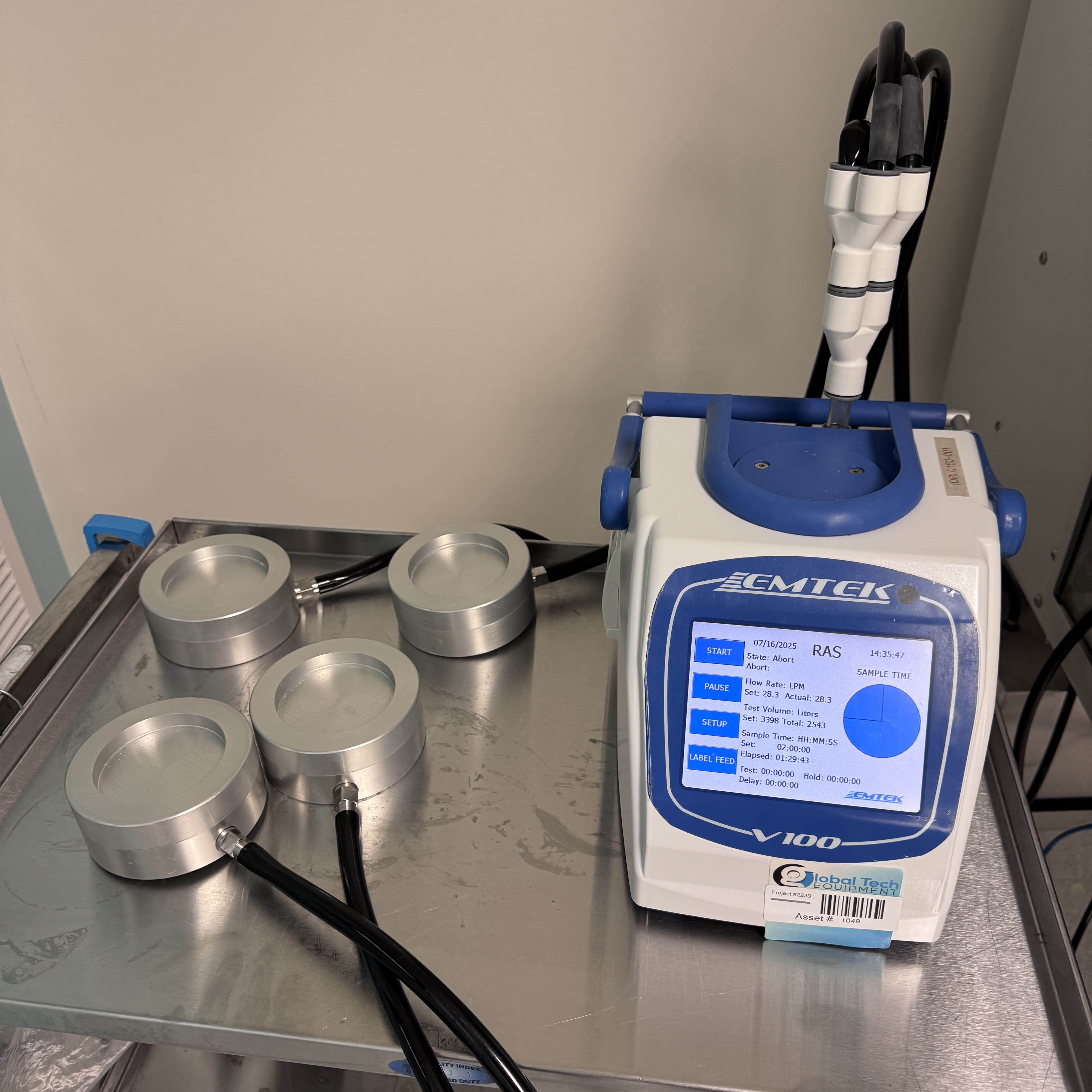 Emtek V100, Portable Air Sample Controller