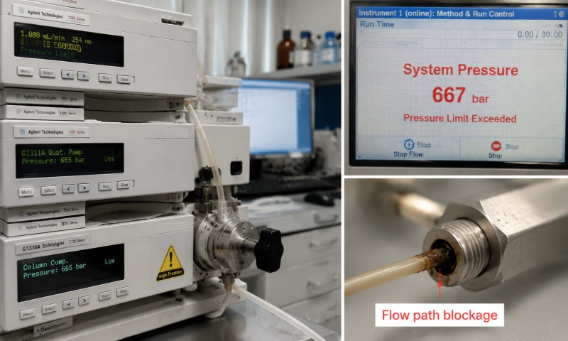 Troubleshooting High Column Pressure, Pressure Instability, and Peak Splitting in Agilent Liquid Chromatography Systems