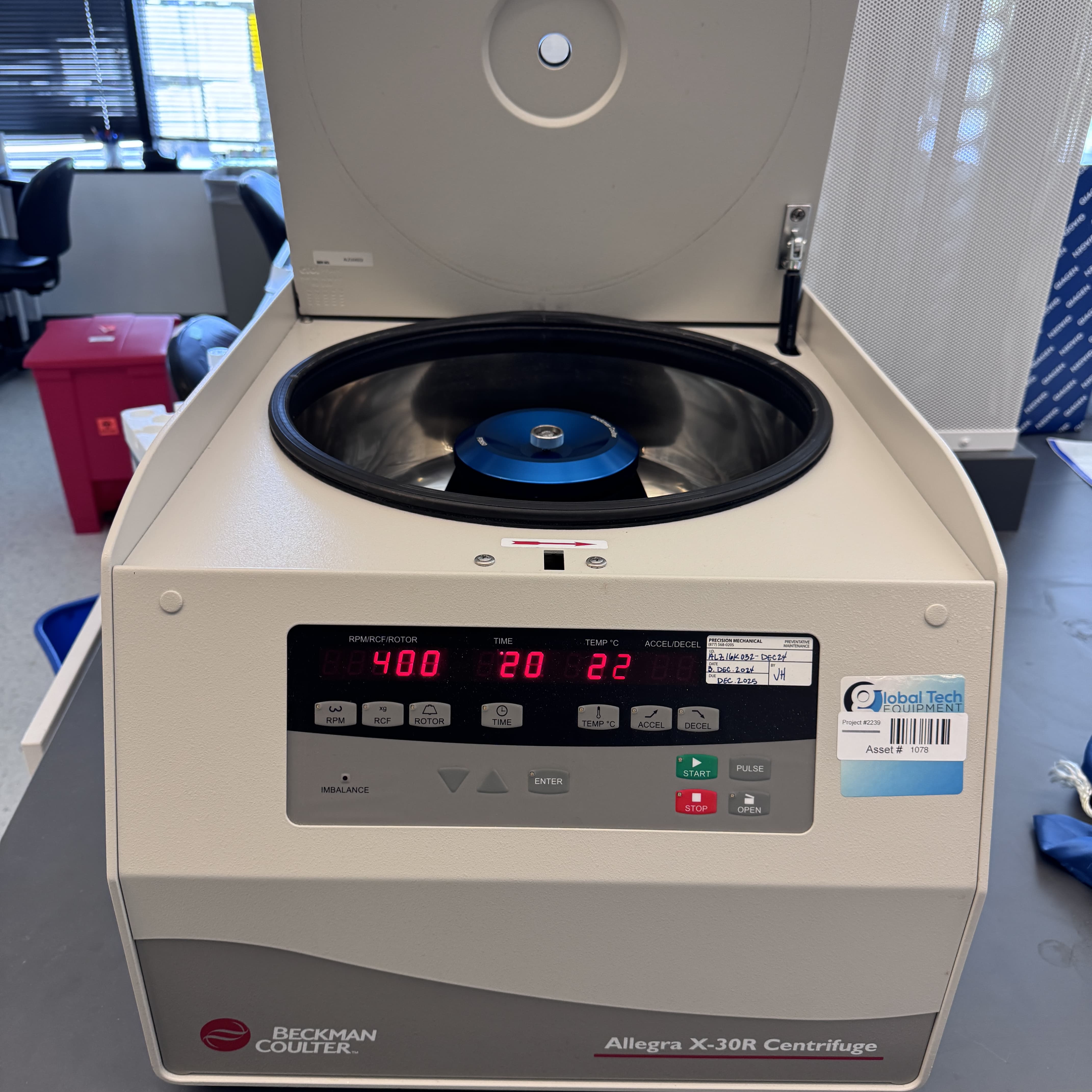 Beckman Allegra X-30R Centrifuge